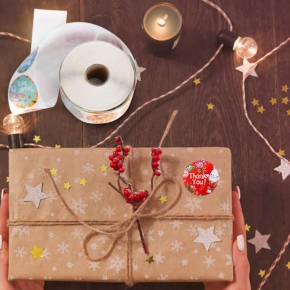 100 ct 1.5 Inch Thank You Stickers, Thank You for - Picture 6 of 13